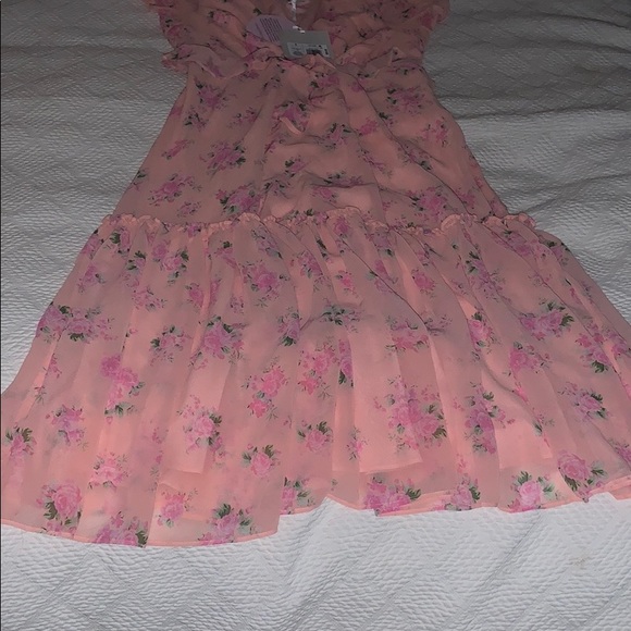 LOVE SHACK FANCY Target pink midi floral dress NWT - Picture 9 of 10